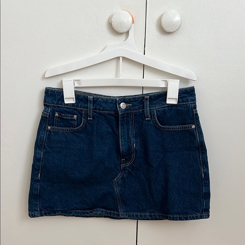 Zara Dark Blue Denim Mini Skirt